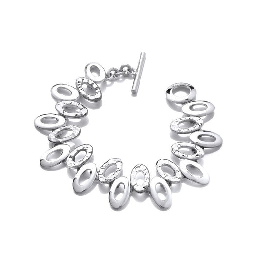 Heavy Ovals Silver Bracelet Bracelet Cavendish French   