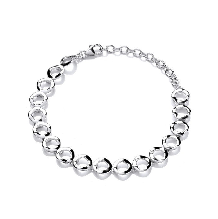 Silver Wavy Circles Bracelet bracelets Cavendish French   