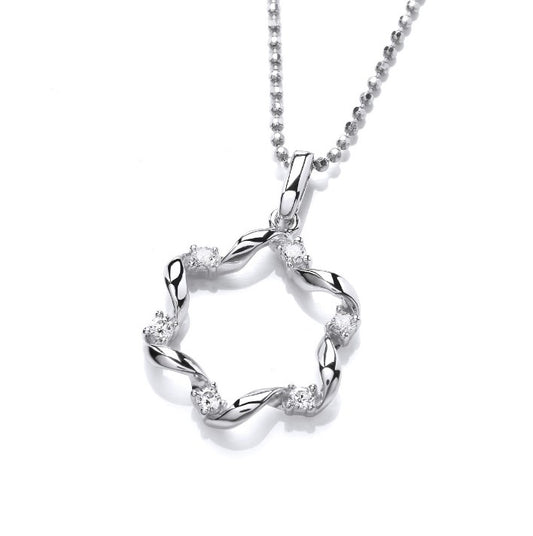Silver Whirly Twist Pendant Pendant Cavendish French   