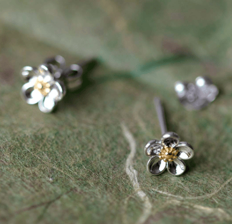 Wood Rose Stud Earrings Earrings Kit Heath